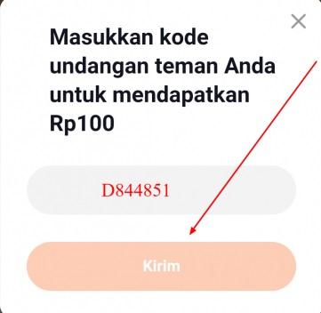 cara memasukan kode undangan di aplikasi hello