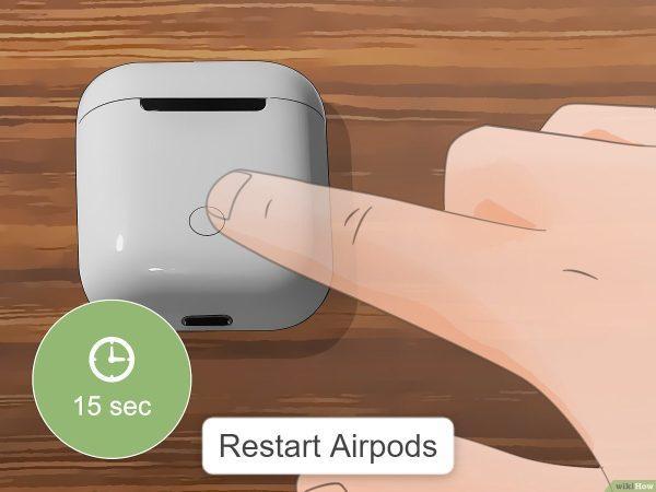 mengatasi airpods tidak mau connect ke iphone dengan cara merestart