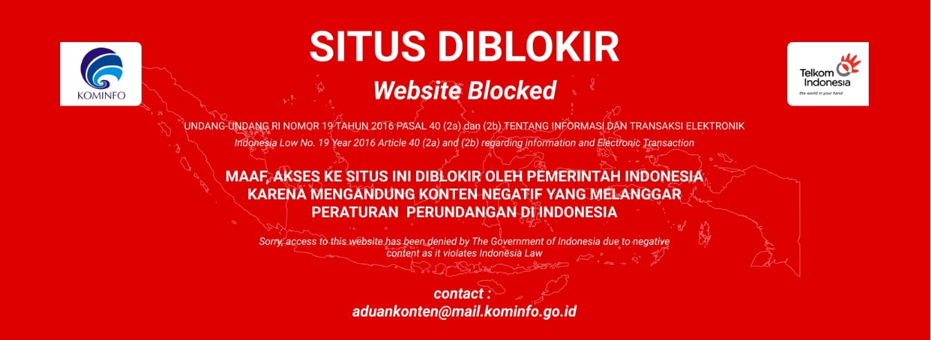 agt mesin iklan di blokir kominfo