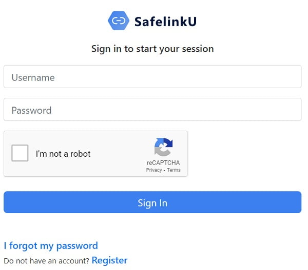 login safelinku