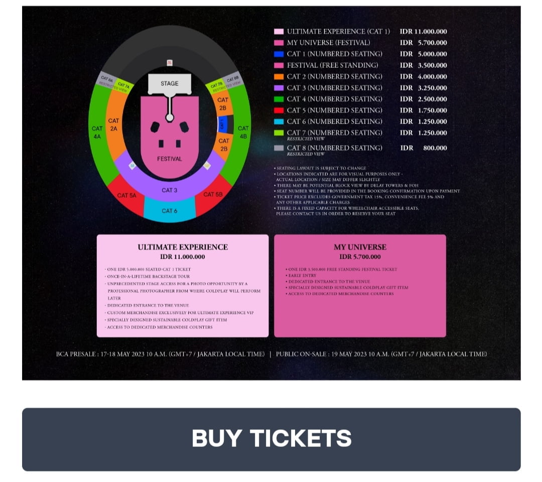 War tiket coldplay 2023 di jakarta lewat website coldplayinjakarta.com