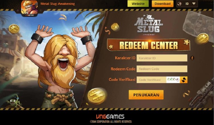 Kode Redeem Metal Slug Awakening