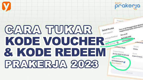 cara melihat kode redeem prakerja gelombang 59