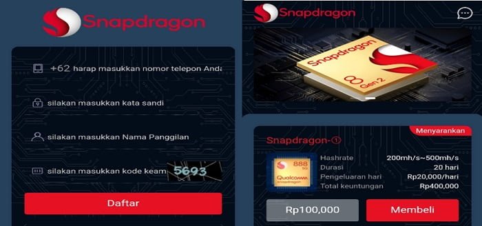 snapdragon penghasil uang