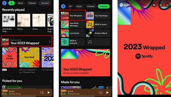 cara melihat spotify wrapped 2023