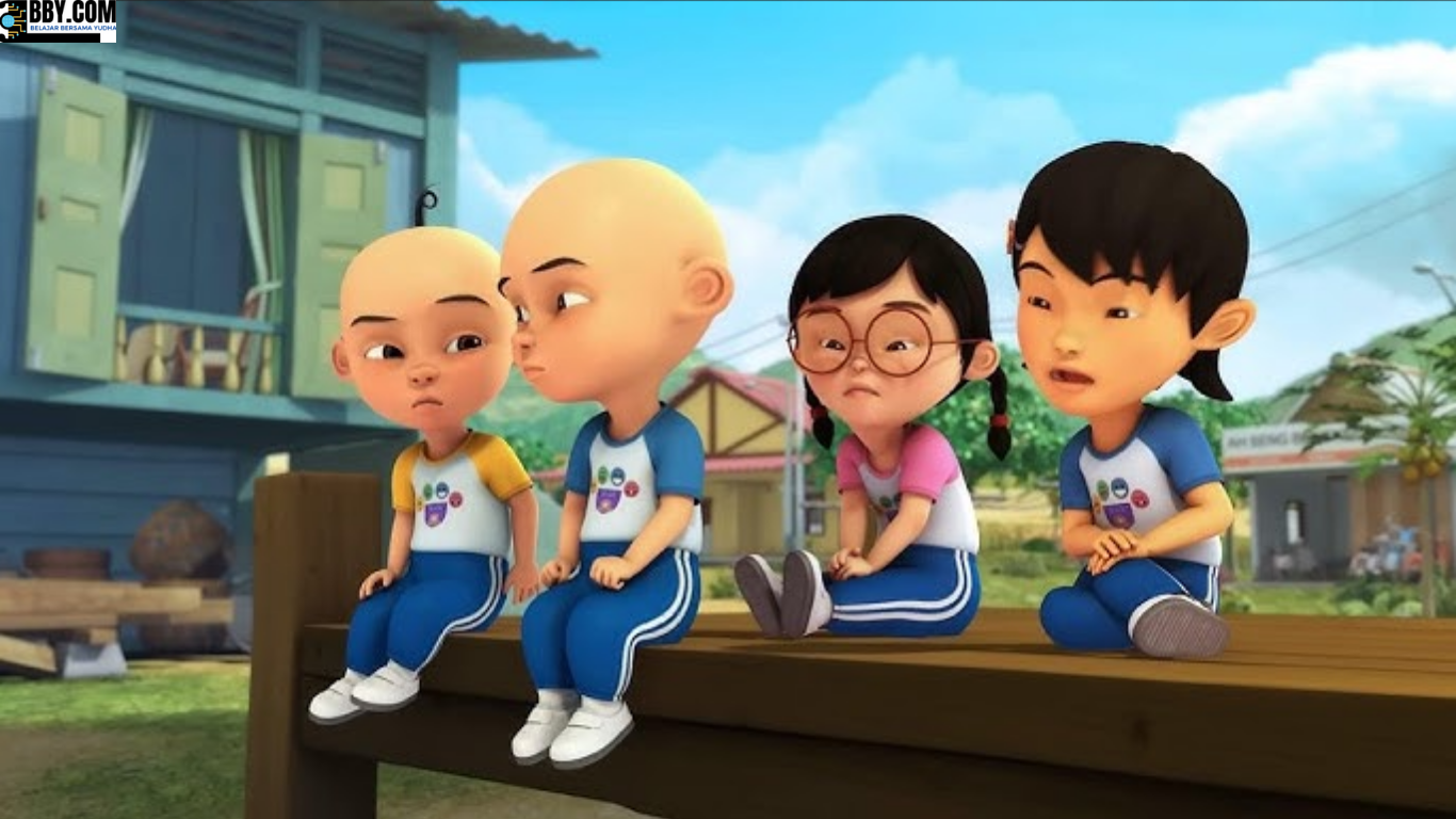 cerita Upin Ipin dalam bentuk tulisan singkat